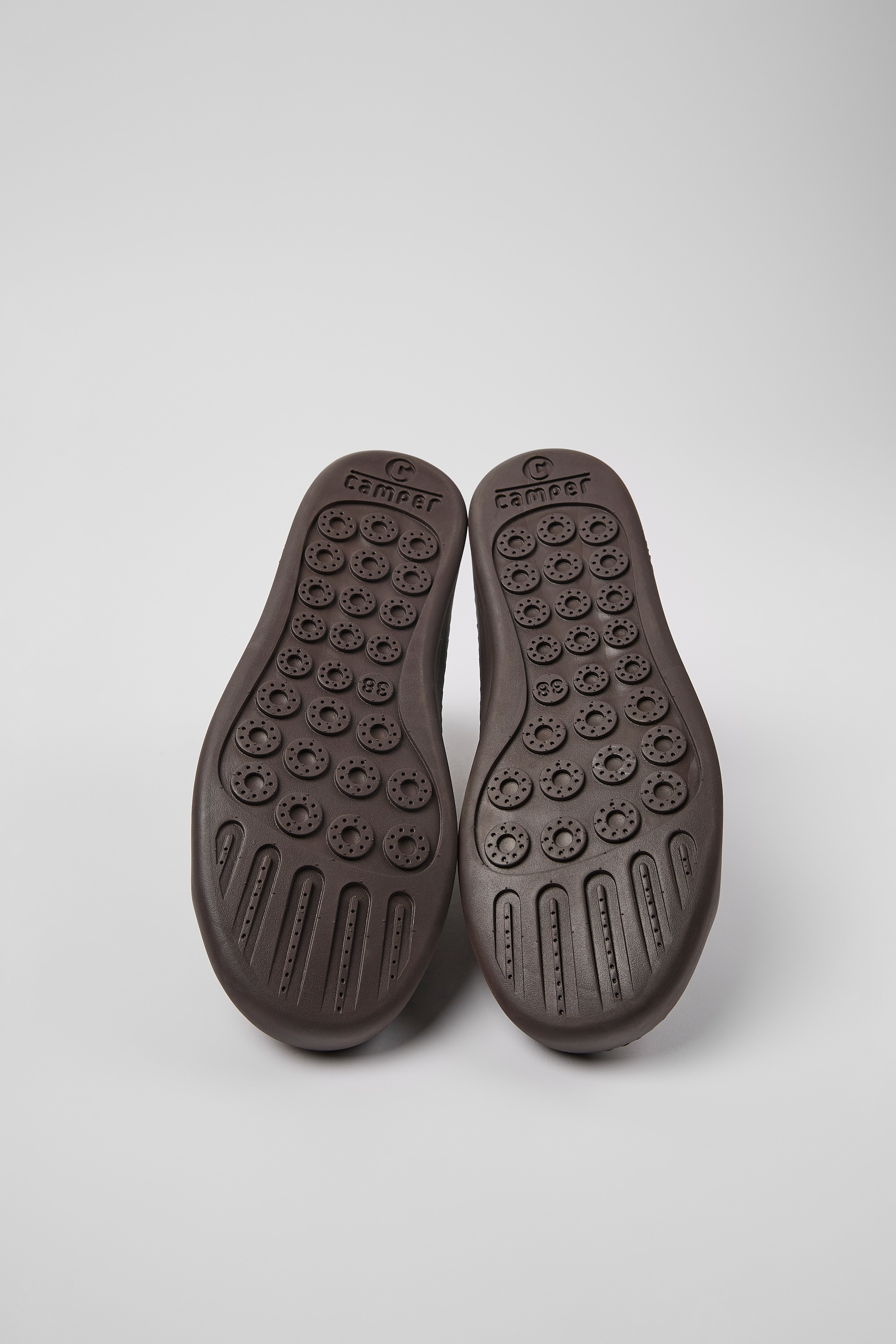 Peu Touring - Brown leather sneakers for women