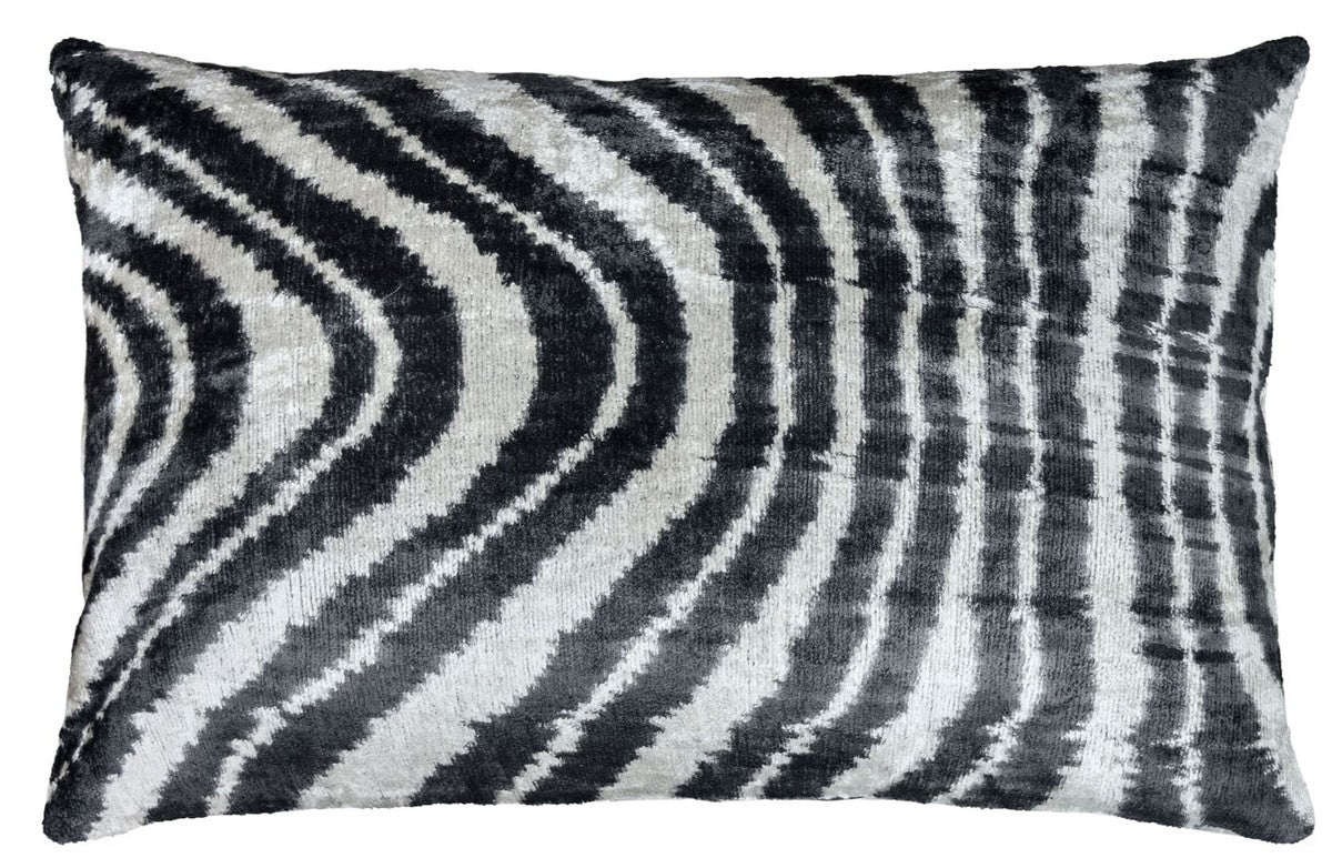 Casa Padrino coj¨ªn de lujo negro / blanco 60 x 40 cm - Accesorios de Decoraci¨®n de la Sala de Estar