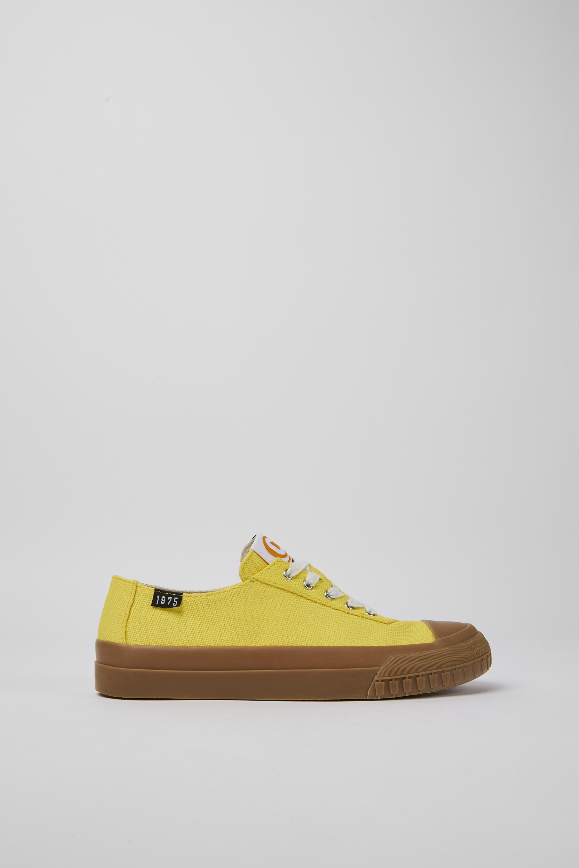Camaleon - Yellow recycled cotton sneakers for women