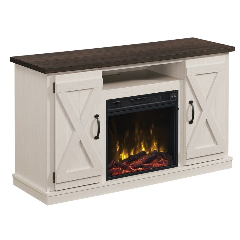 TV Stand for TVs up to 55 with Fireplace Included