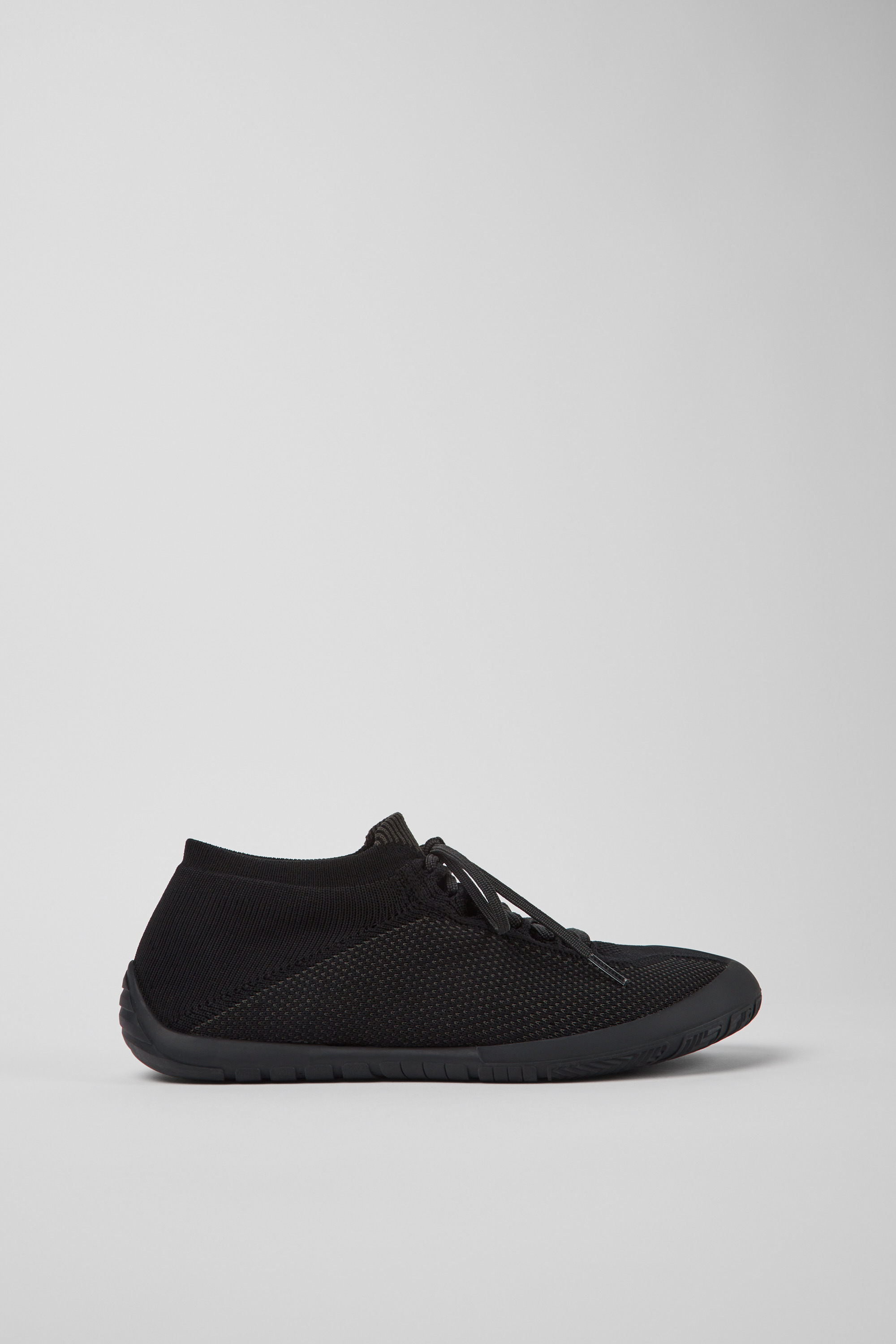 Path - Black textile sneakers for men