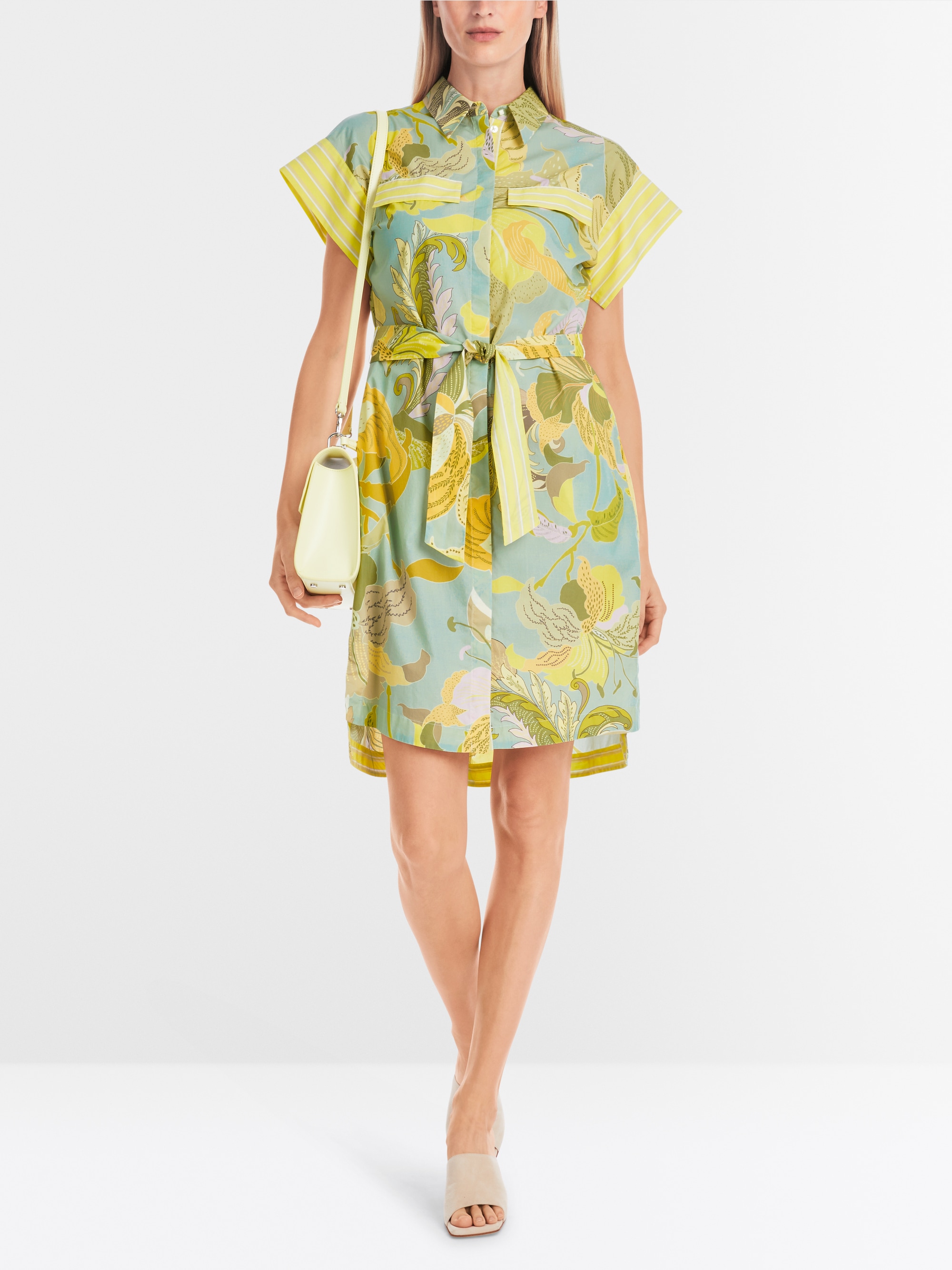 Marc-Cain Short shirt dress in material mix