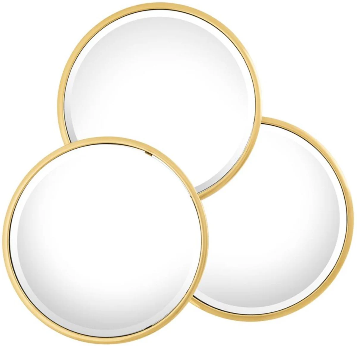 Casa Padrino espejo de pared / espejo de acero inoxidable dise?o de lujo oro 95 x H. 90 cm - Muebles de Dise?o