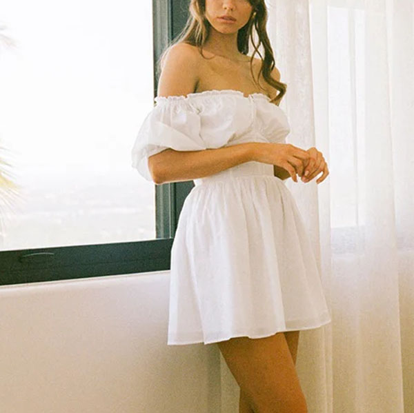 Ladies Holiday Casual Plain Short Dress