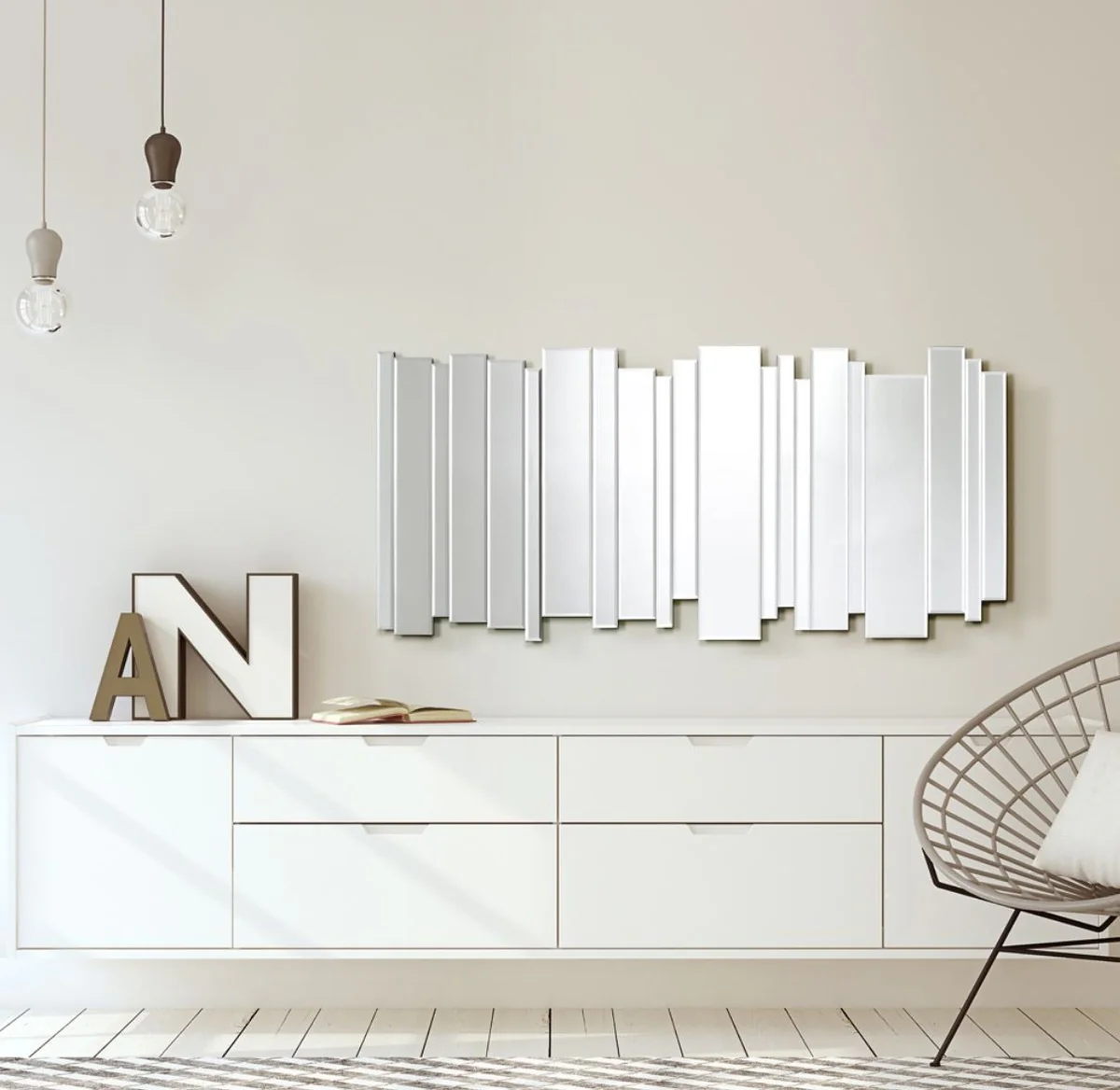 Casa Padrino espejo de pared de lujo 70 x H. 150 cm - Espejo de Dise?o