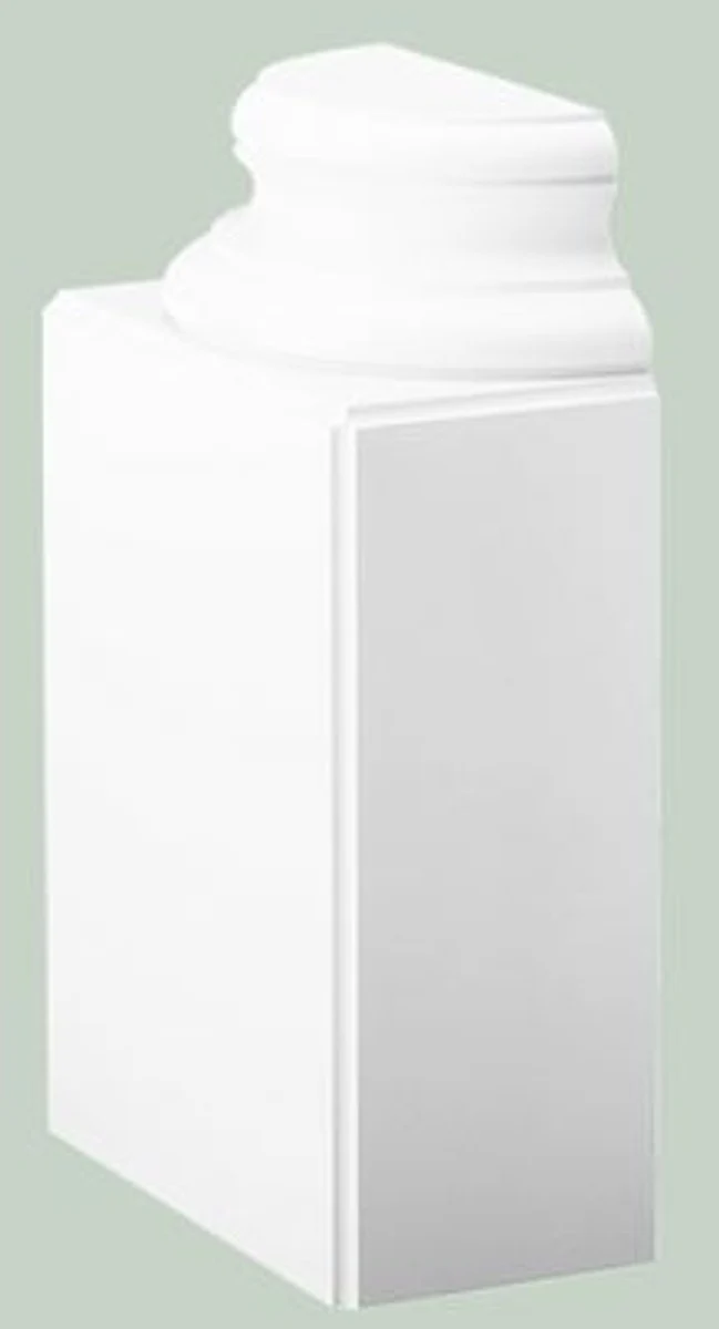 Casa Padrino elemento decorativo barroco pedestal pilar blanco 35 x 17,5 x A. 57,5 cm - Decoraci¨®n de la Pared Adornada - Decoraci¨®n Barroco