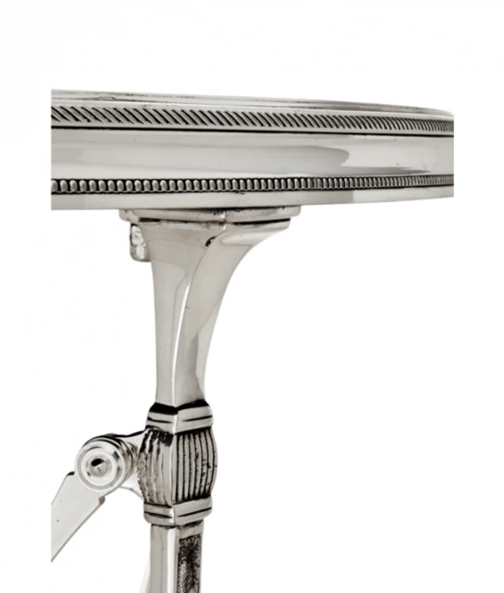 Casa Padrino luxury art deco designer side table antique silver - Hotel Table Furniture