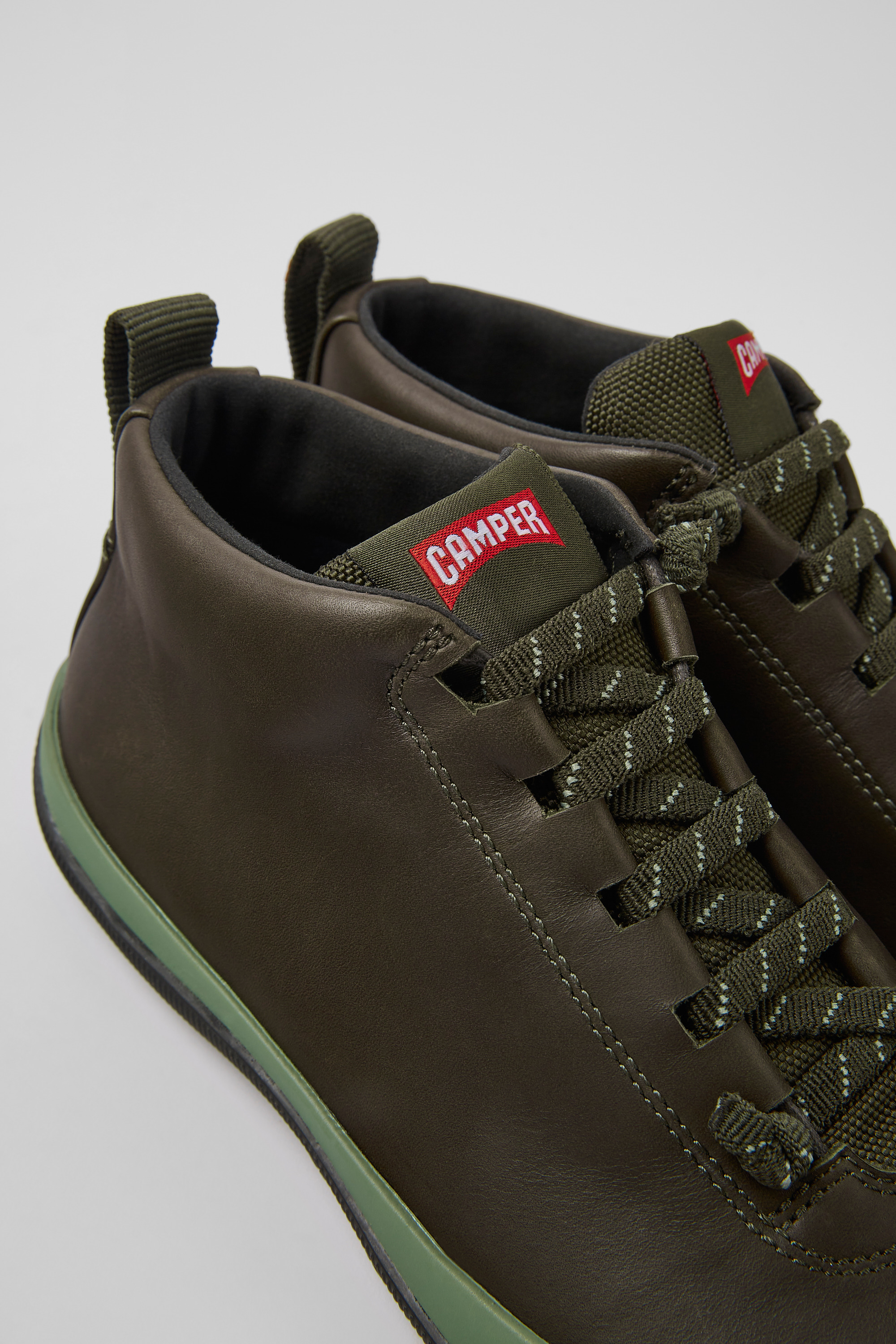 Peu Pista GORE-TEX GORE-TEX - Green leather sneakers for women