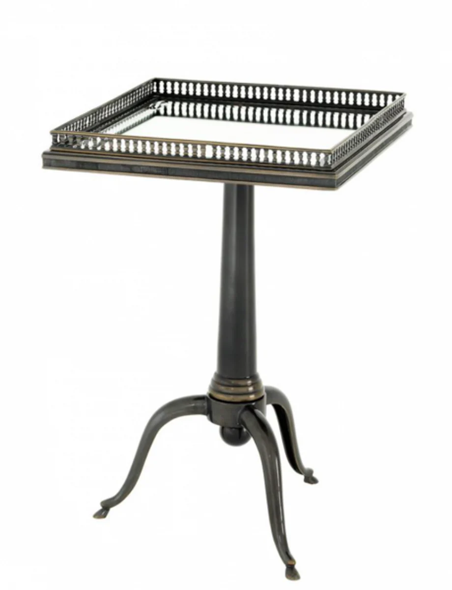 Casa Padrino luxury art deco designer side table gunmetal - Hotel Table Furniture