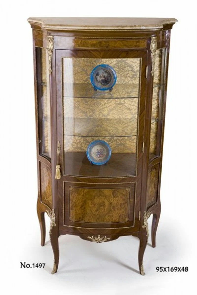 Casa Padrino baroque display cabinet 95 x 48 x H. 169 cm - baroque furniture