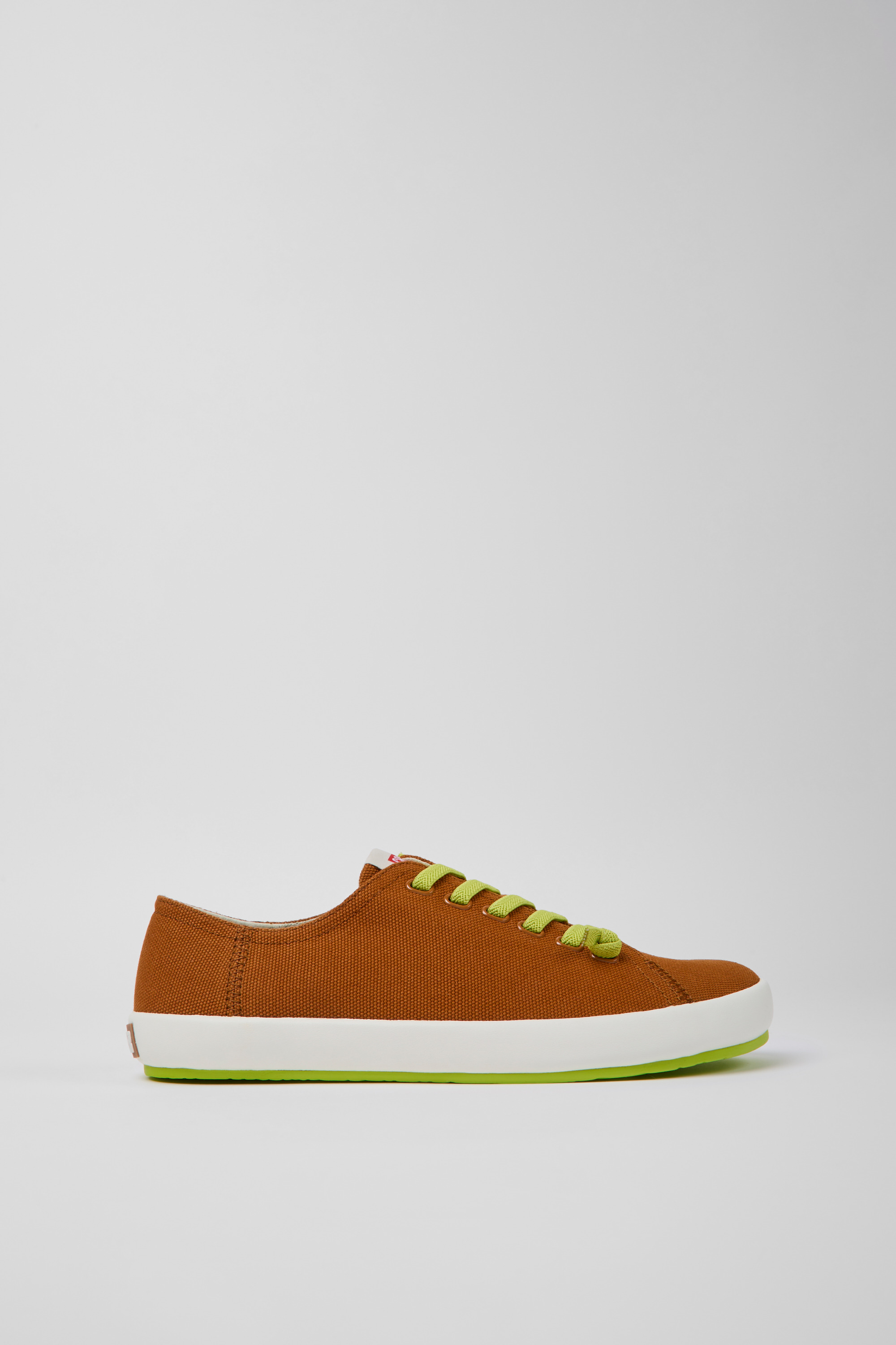 Peu Rambla - Brown textile sneakers for men