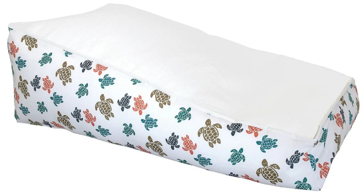 Casa Padrino tumbona de agua - tumbona de piscina de lujo blanco / colorido 140 cm