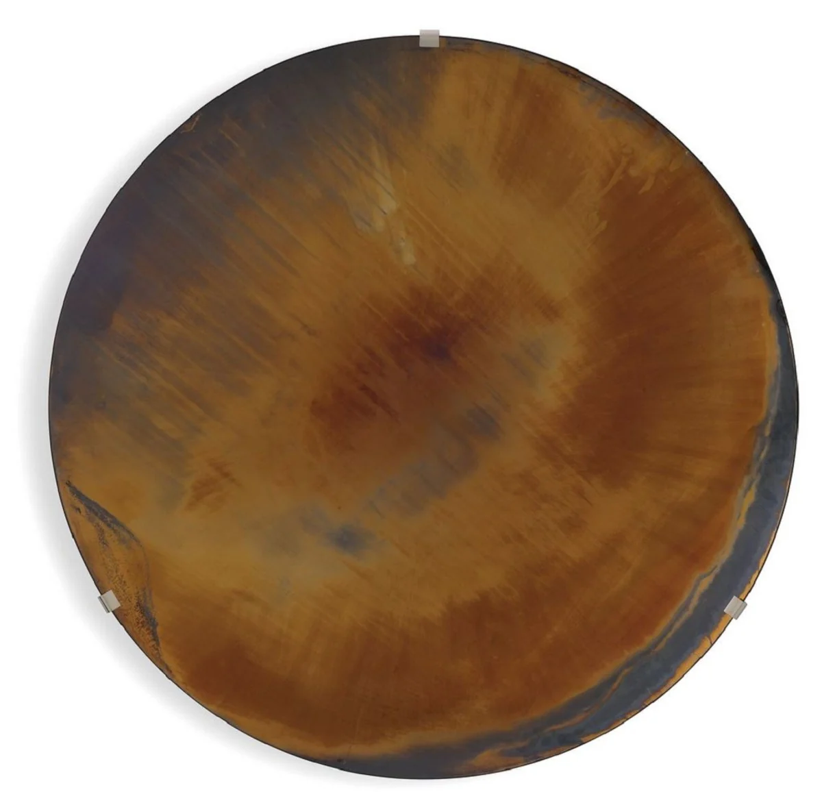 Casa Padrino espejo de lujo multicolor ? 119 cm - Espejo de pared redondo c¨®ncavo con soporte de pared - Colecci¨®n de Lujo