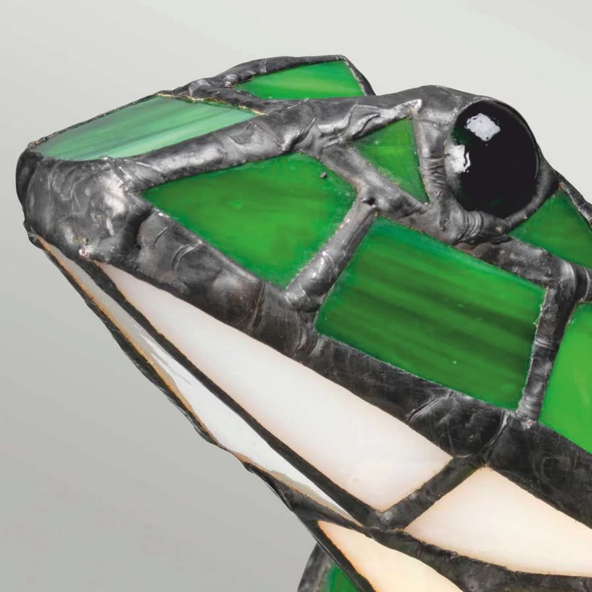 Casa Padrino l¨¢mpara de mesa LED Tiffany de lujo rana verde - Luces Decorativas Tiffany