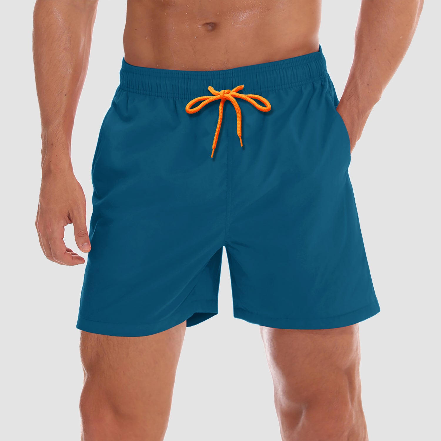 Men's Quick Dry Swimming Trunks with Mesh Lining Beach Shorts Boardshorts Multi Pockets