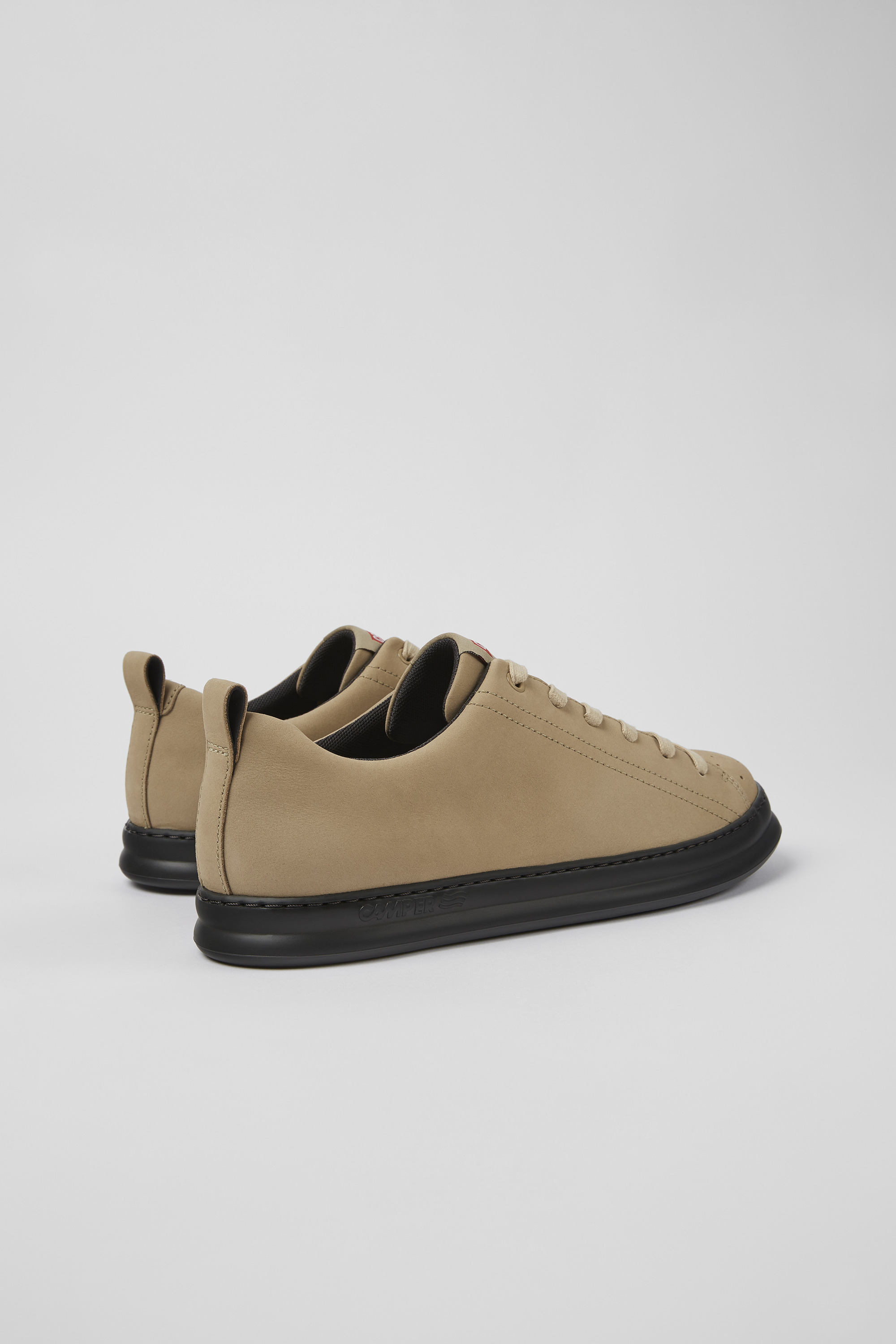 Runner - Beige nubuck sneakers for men