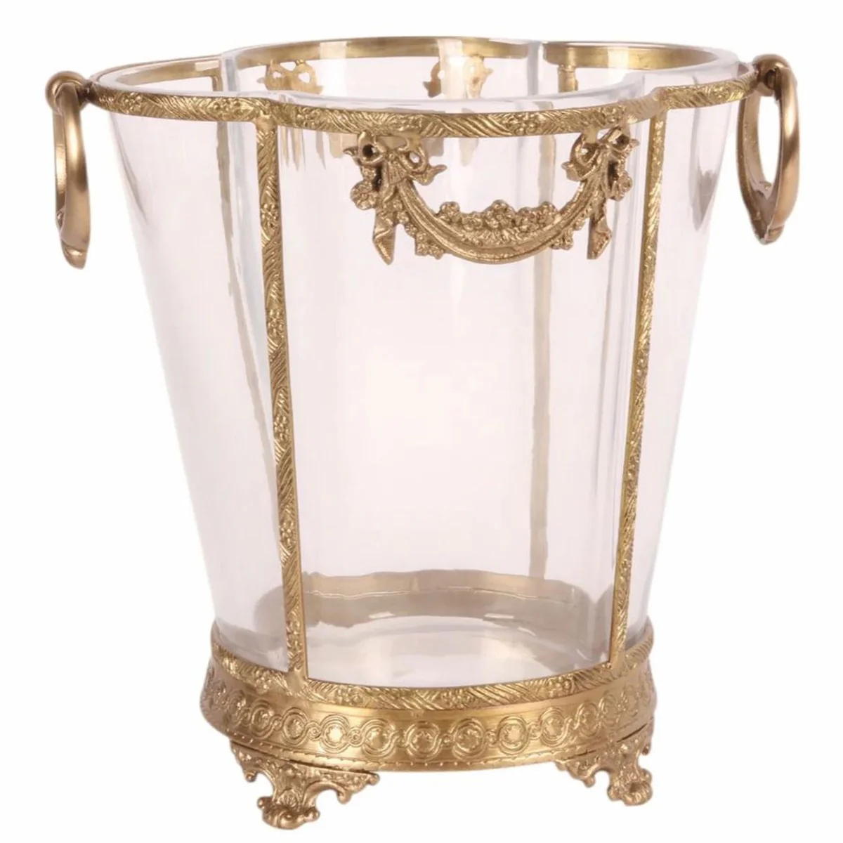 Casa Padrino Enfriador de Vino Barroco Lat¨®n Al. 25 cm - Enfriador de Champa?a Barroco