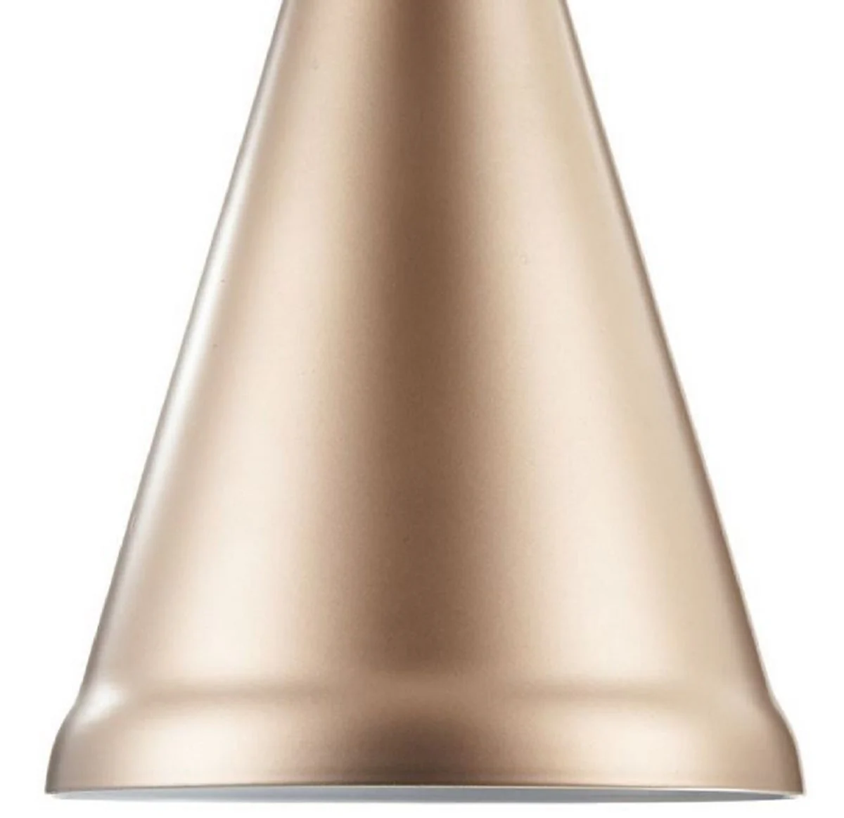 Casa Padrino Lámpara Colgante Champagne / Plata Ø 13,5 cm - Lámpara de Altura Regulable