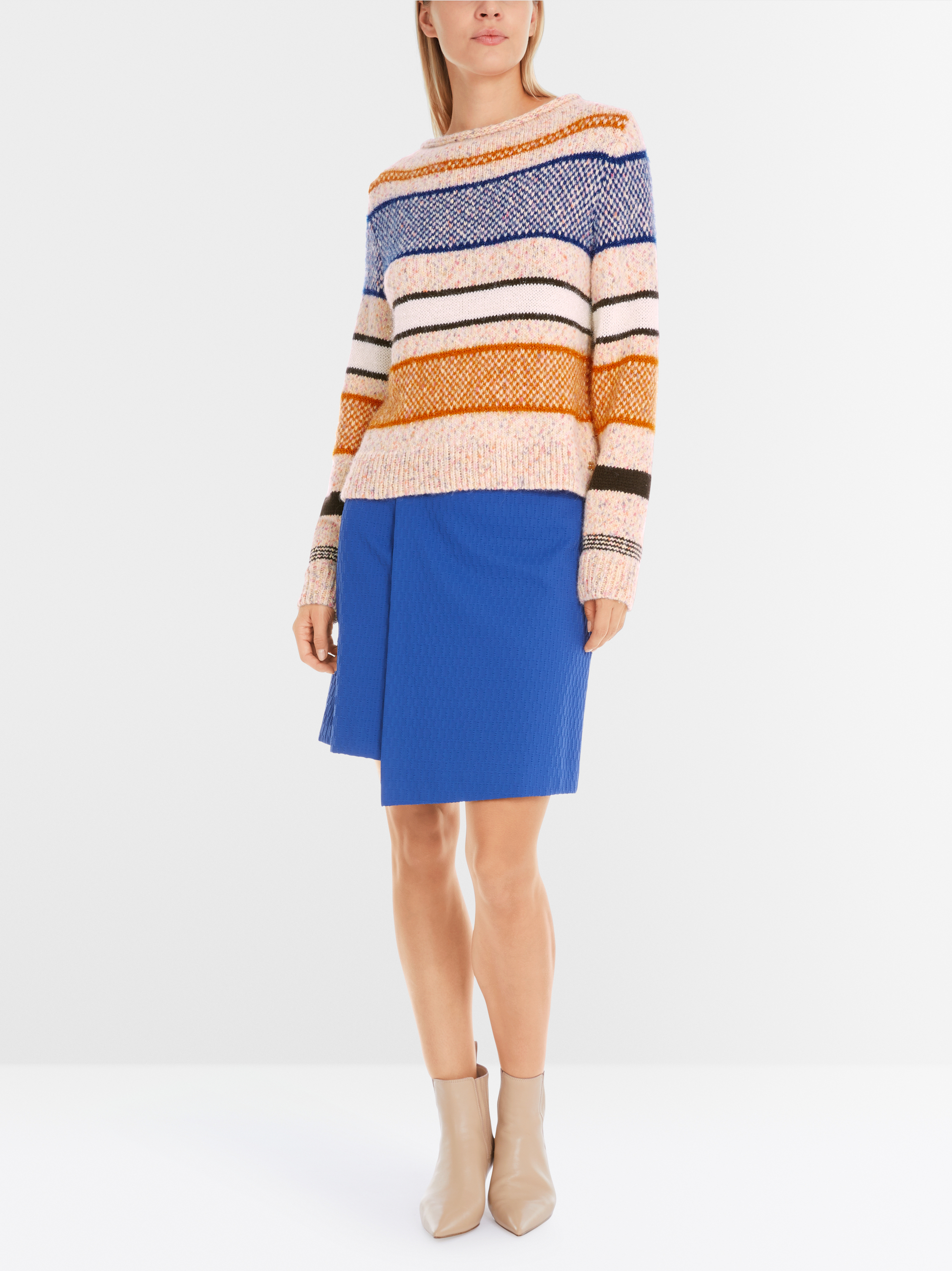 Marc-Cain Striped sweater: knitted in Germany
