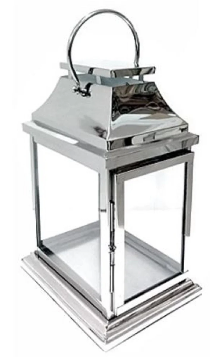 Casa Padrino linterna de lujo plata 30 x 22 x H. 44 cm - Accesorios de Decoración de Hoteles y Restaurantes