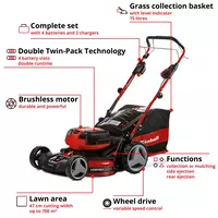 Cordless Lawn Mower GP-CM 36/47 S HW Li (4x4,0Ah)