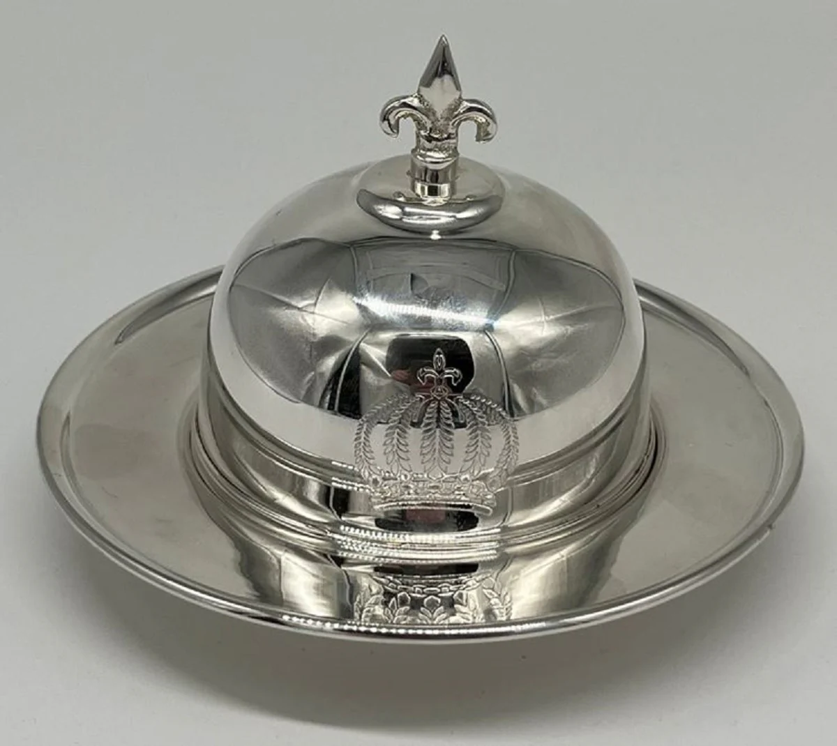 Pomp??s de Casa Padrino cuenco de caviar barroco de lujo con tapa plata - dise?ada por Harald Gl??ckler