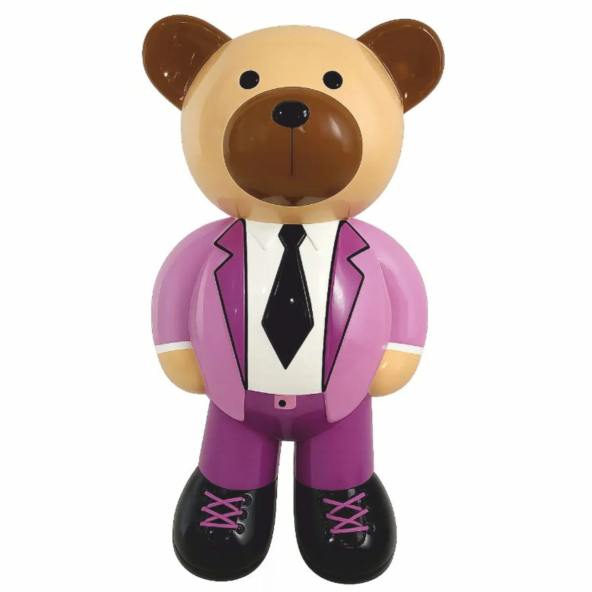 Casa Padrino figura decorativa oso de peluche con traje colorido A. 46 cm - Escultura Decorativa