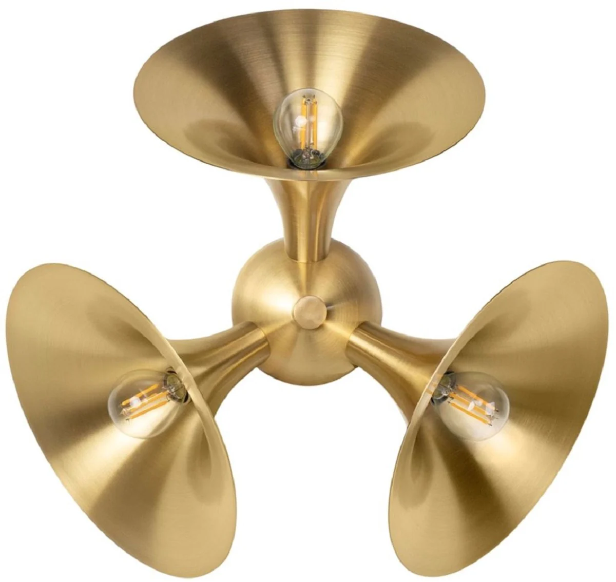 Casa Padrino lámpara de pared de lujo latón 40 x 20 x H. 40 cm - Lámpara de Latón - Calidad de Lujo