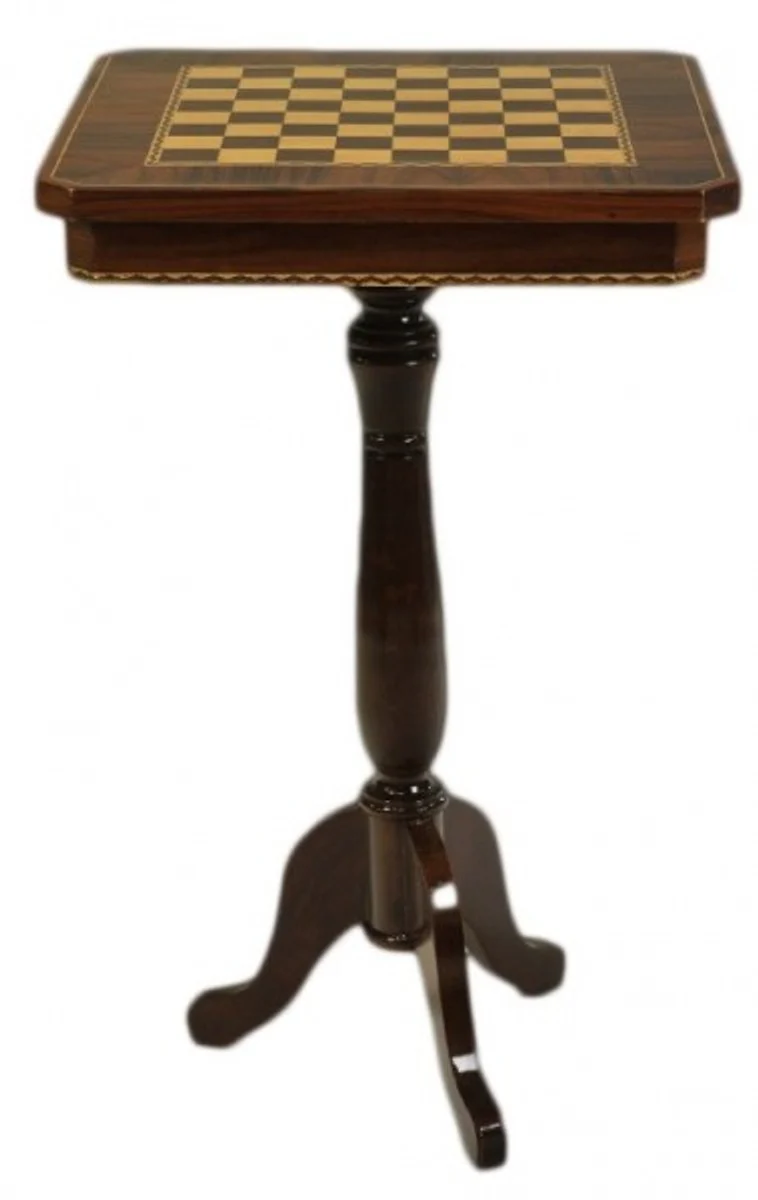Casa Padrino Baroque games table chess / checkers table mahogany - Furniture Antique Style Art Deco Art Nouveau chess table