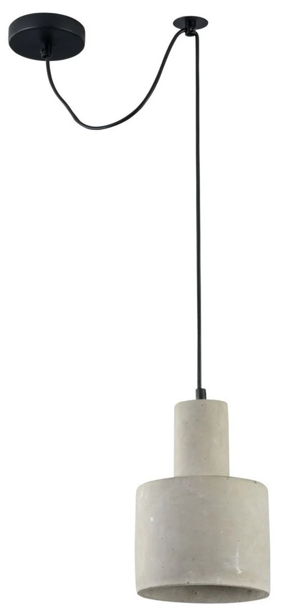 Casa Padrino Hanging Lamp Gray Ø 16 x H. 22.5 cm - Modern Pendant Lamp with Concrete Lampshade
