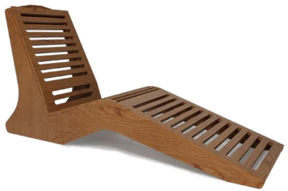 Casa Padrino tumbona de lujo marr¨®n 168 x 56 x A. 91 cm - Tumbona de jard¨ªn - Tumbona de piscina - Tumbona de sauna - Muebles de jard¨ªn - Muebles de piscina - Muebles de sauna - Hecho en Italia