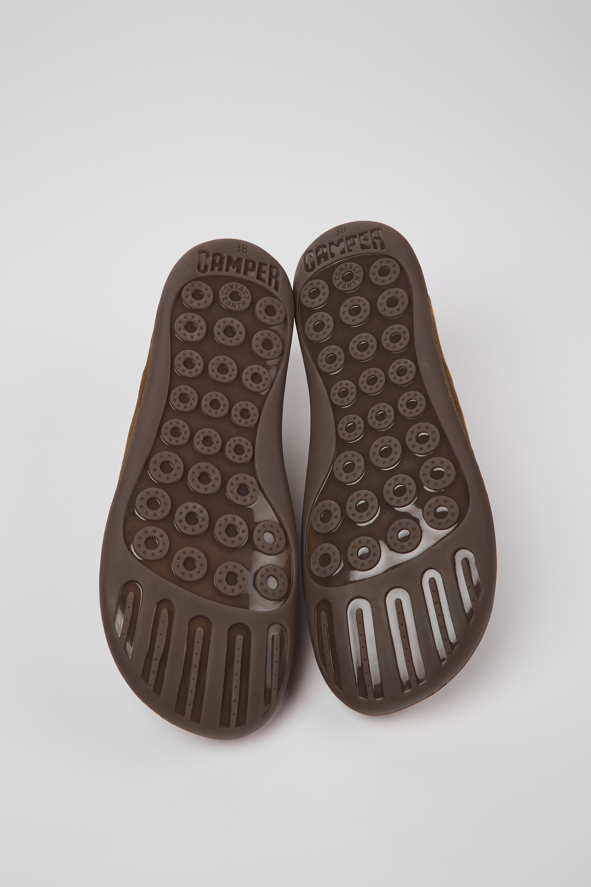 Peu - Brown nubuck shoes for women