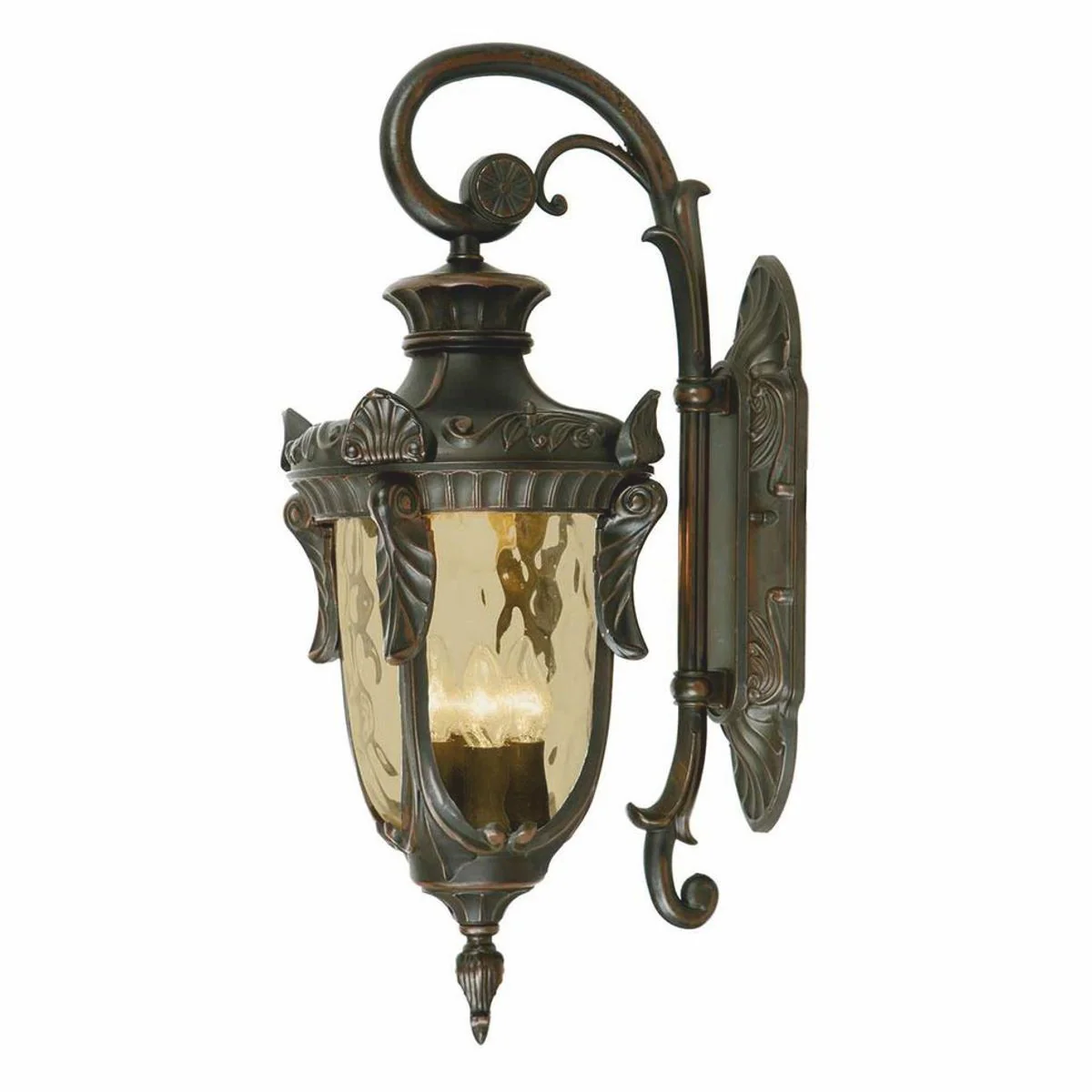 Casa Padrino l¨¢mpara de pared de exteriores barroco bronce / champagne A. 64 cm - Iluminaci¨®n exterior