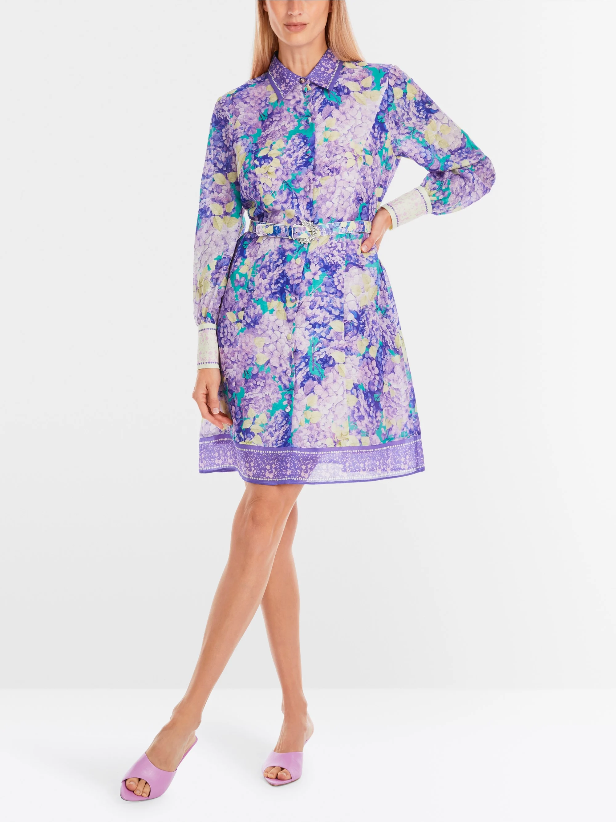 Marc-Cain Floral print short shirt dress