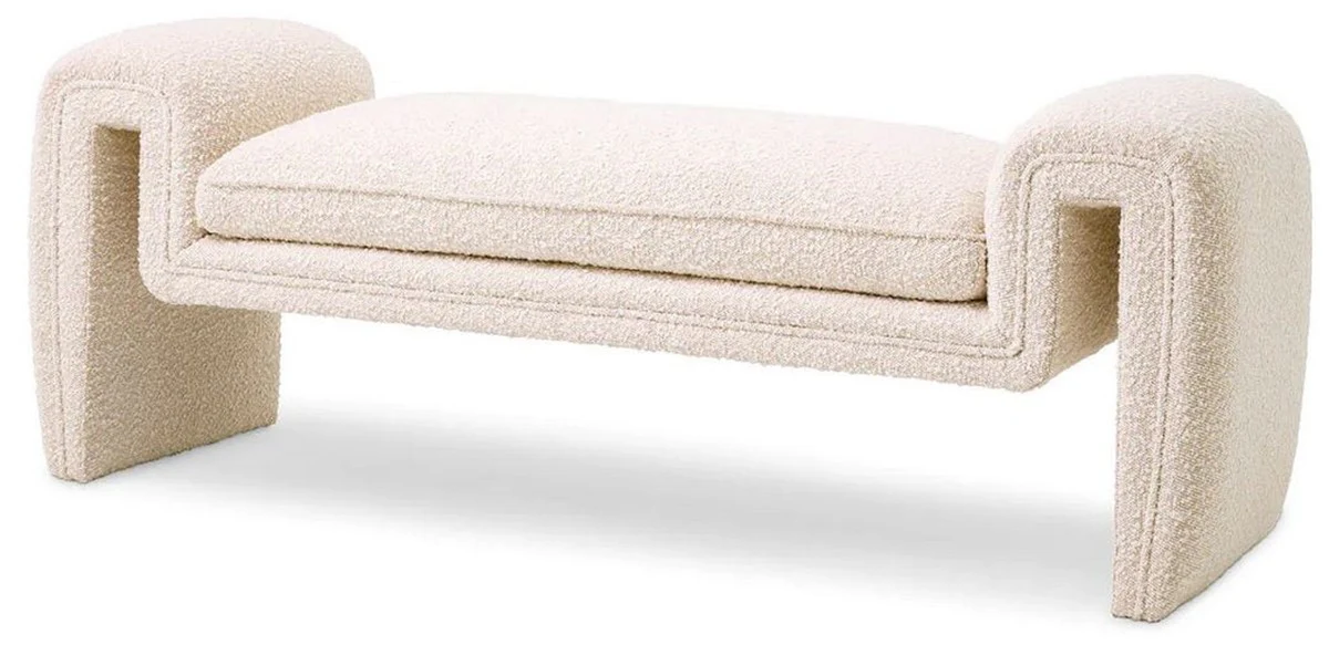 Casa Padrino banco de lujo crema 144 cm - Calidad de lujo