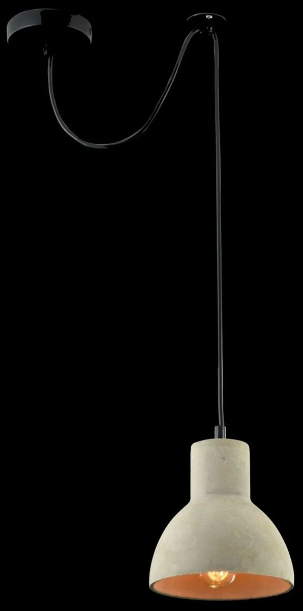 Casa Padrino Hanging Lamp / Pendant Lamp Gray Ø 16 x H. 16 cm - Modern Lamp with Concrete Lampshade
