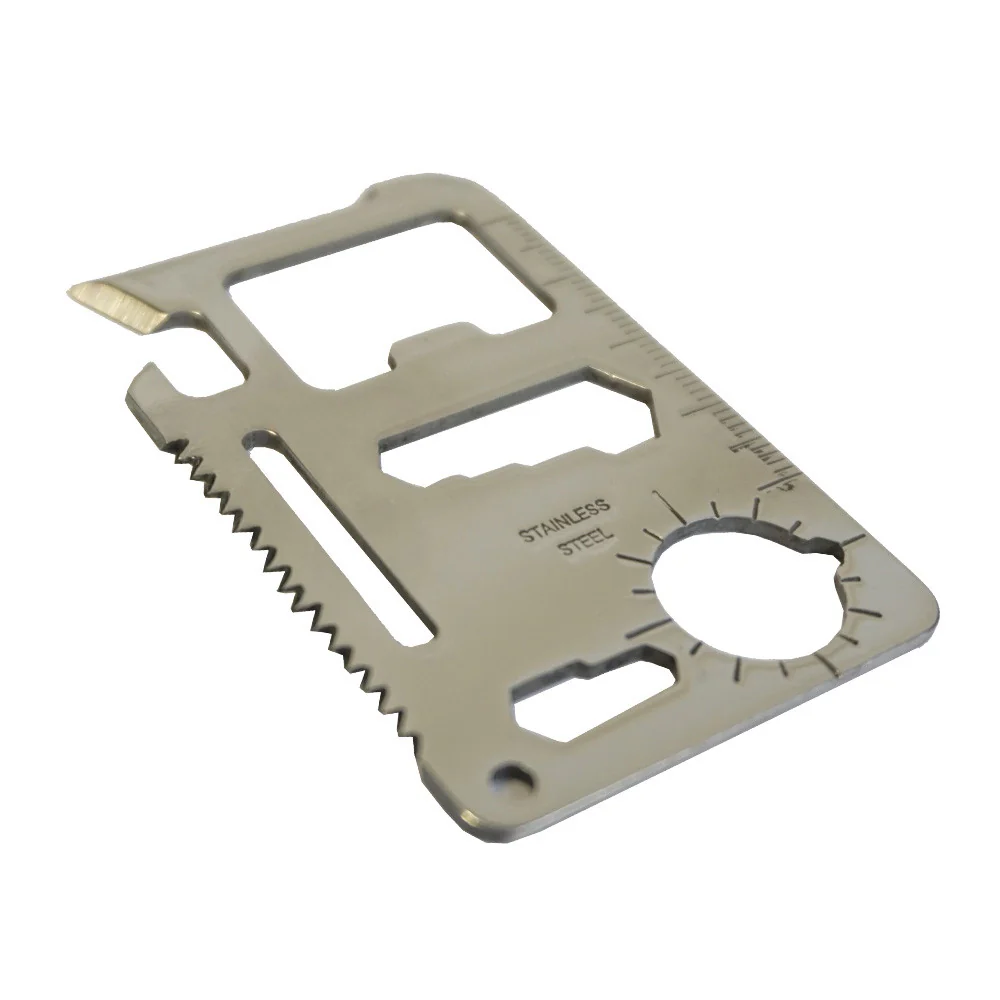 Herramienta multiusos WALLET SURVIVAL MULTITOOL acero inox