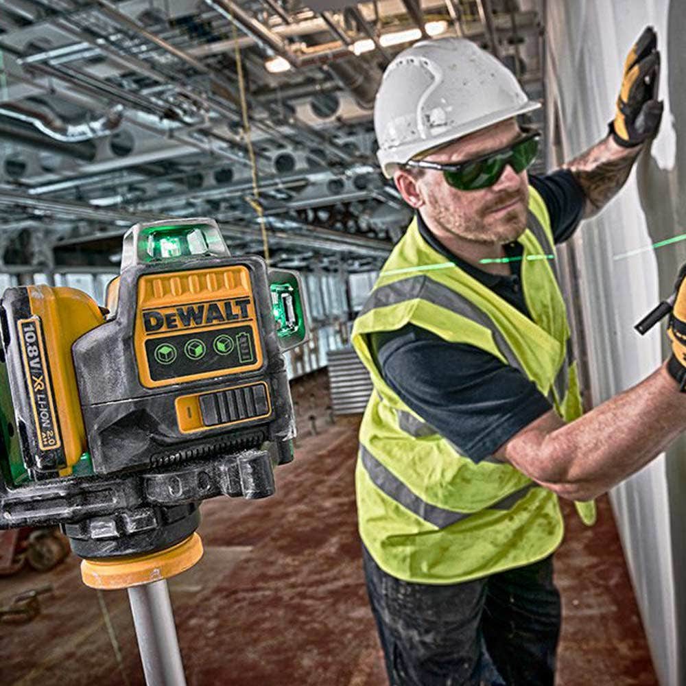 DEWALT 3 x 360° Multi-Line Laser Level Green Kit DCE089D1G-XE