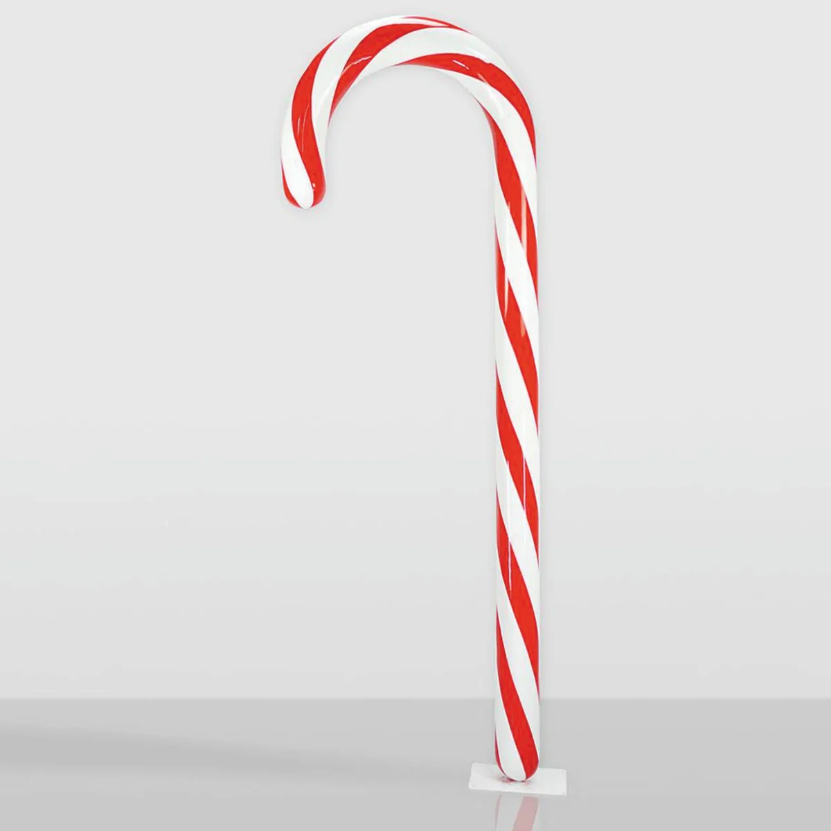 Casa Padrino bast¨®n de caramelo decorativo XXL blanco / rojo A. 235 cm - Decoraci¨®n navide?a