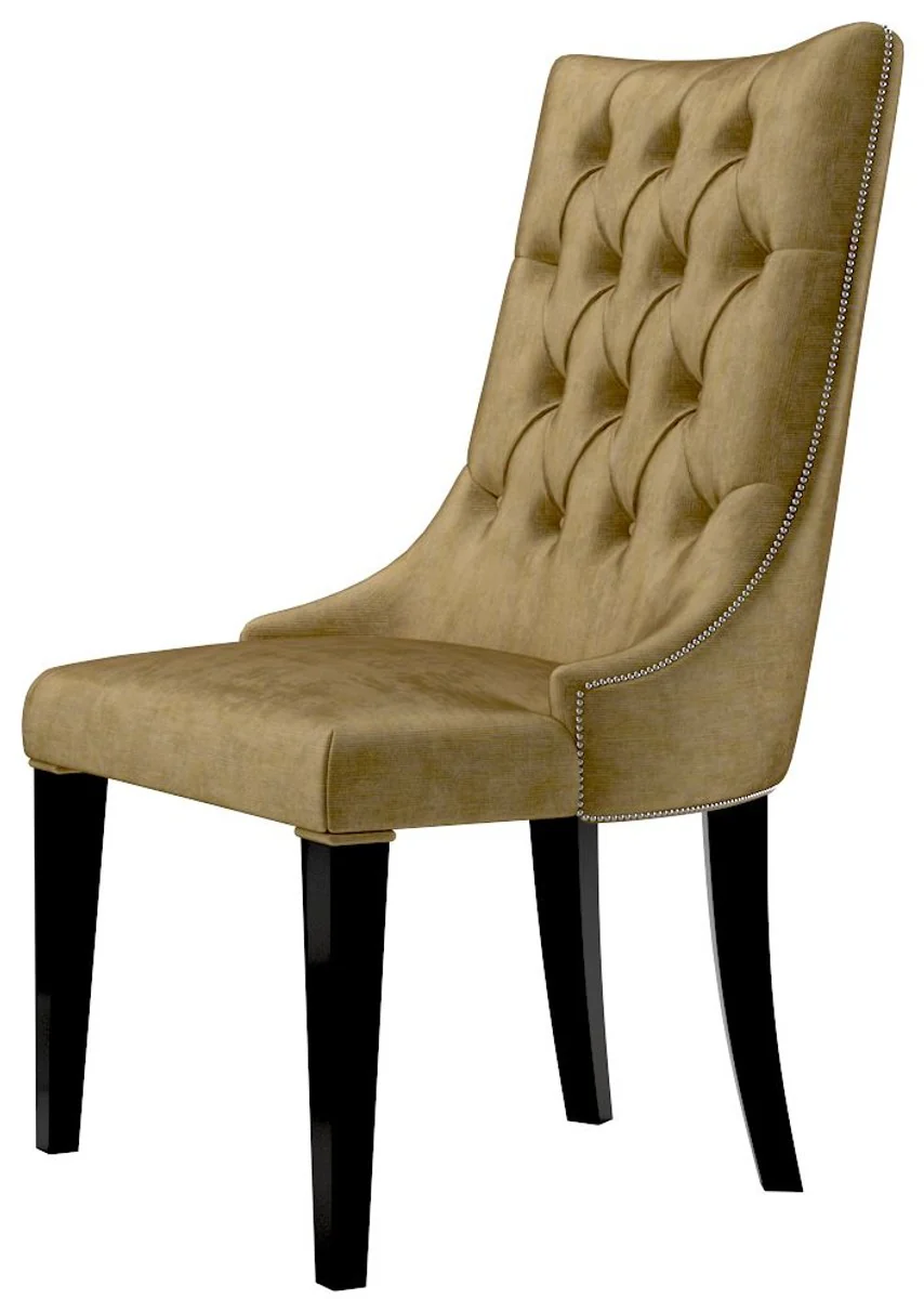 Casa Padrino Conjunto de Comedor Barroco de Lujo Oro / Negro / Plata - 1 Mesa de Comedor y 6 Sillas de Comedor - Muebles de Comedor en Estilo Barroco - Calidad de Lujo - Noble y Espl¨¦ndido