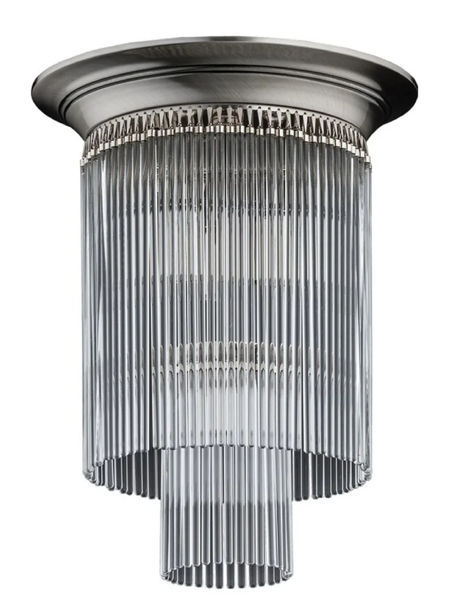 Casa Padrino l¨¢mpara de techo barroco de lujo plata ? 34 x A. 41 cm - Luces de estilo barroco