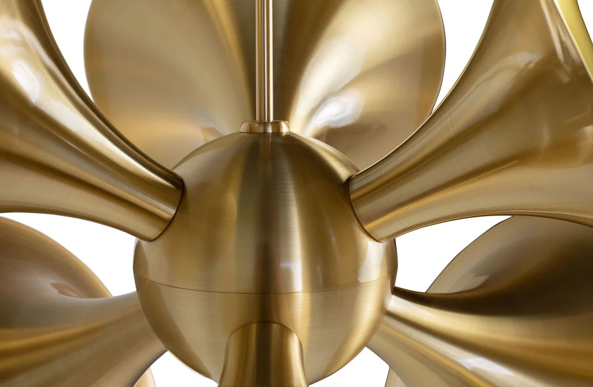 Casa Padrino lámpara colgante de lujo latón 55 x 55 x H. 53 cm - Lámpara Colgante de Latón - Lámpara de Salón - Colección de Lujo