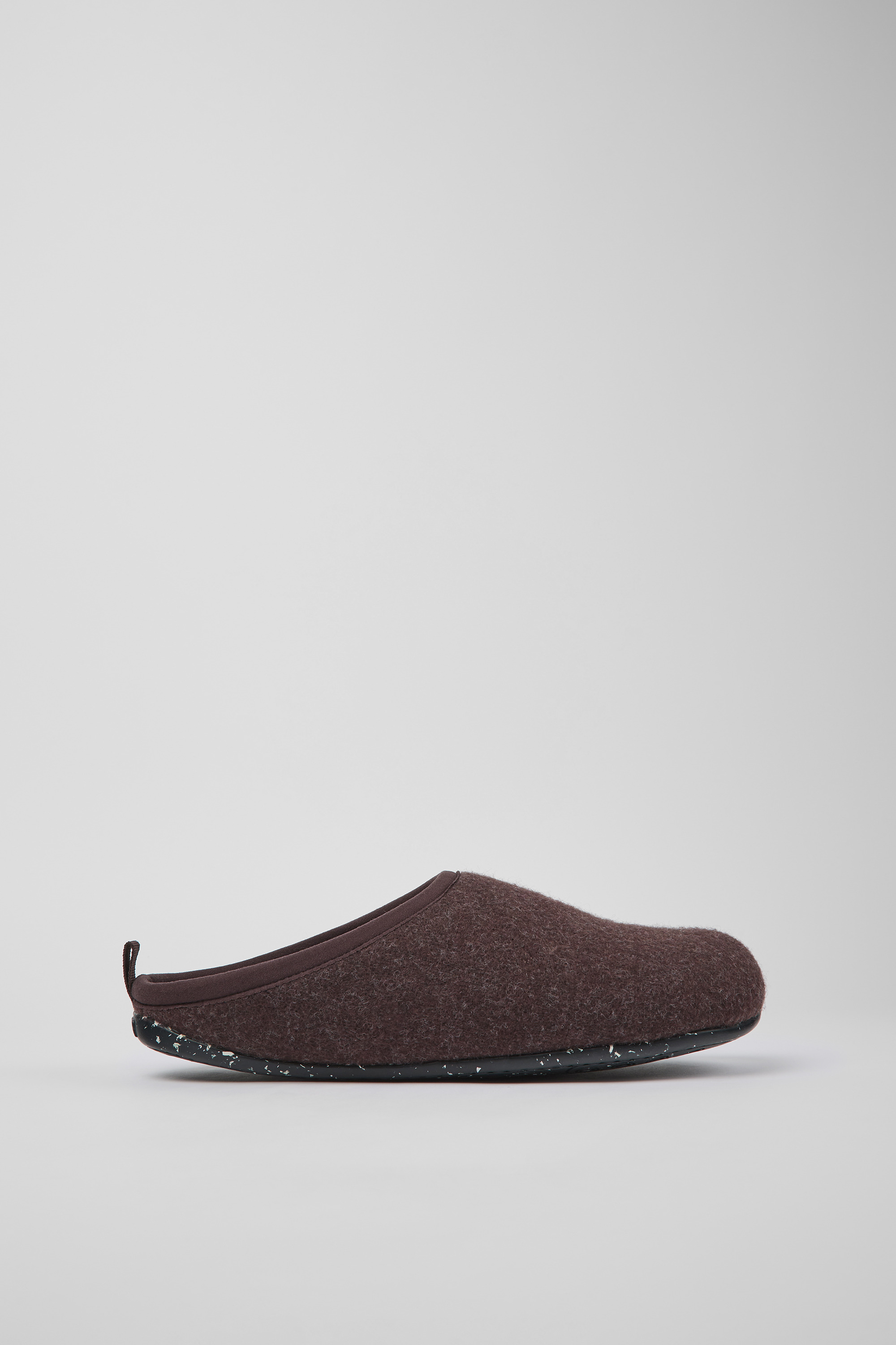Wabi - Burgundy wool slippers for men