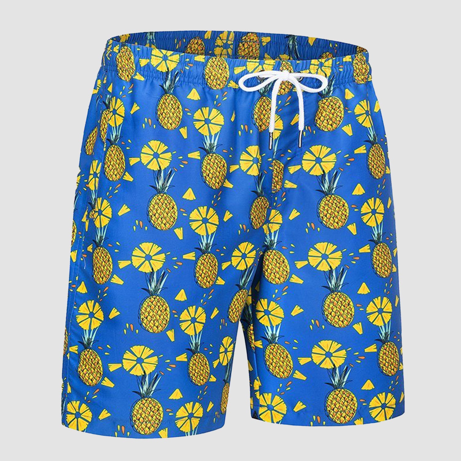 Swimming Trunks with Mesh Liner Quick Dry Funny Beachwear Shorts