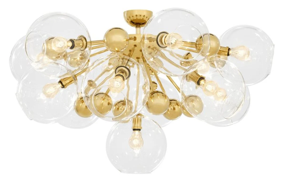 Casa Padrino lámpara de techo de lujo oro Ø 90 x H. 57 cm - Colección de Lujo