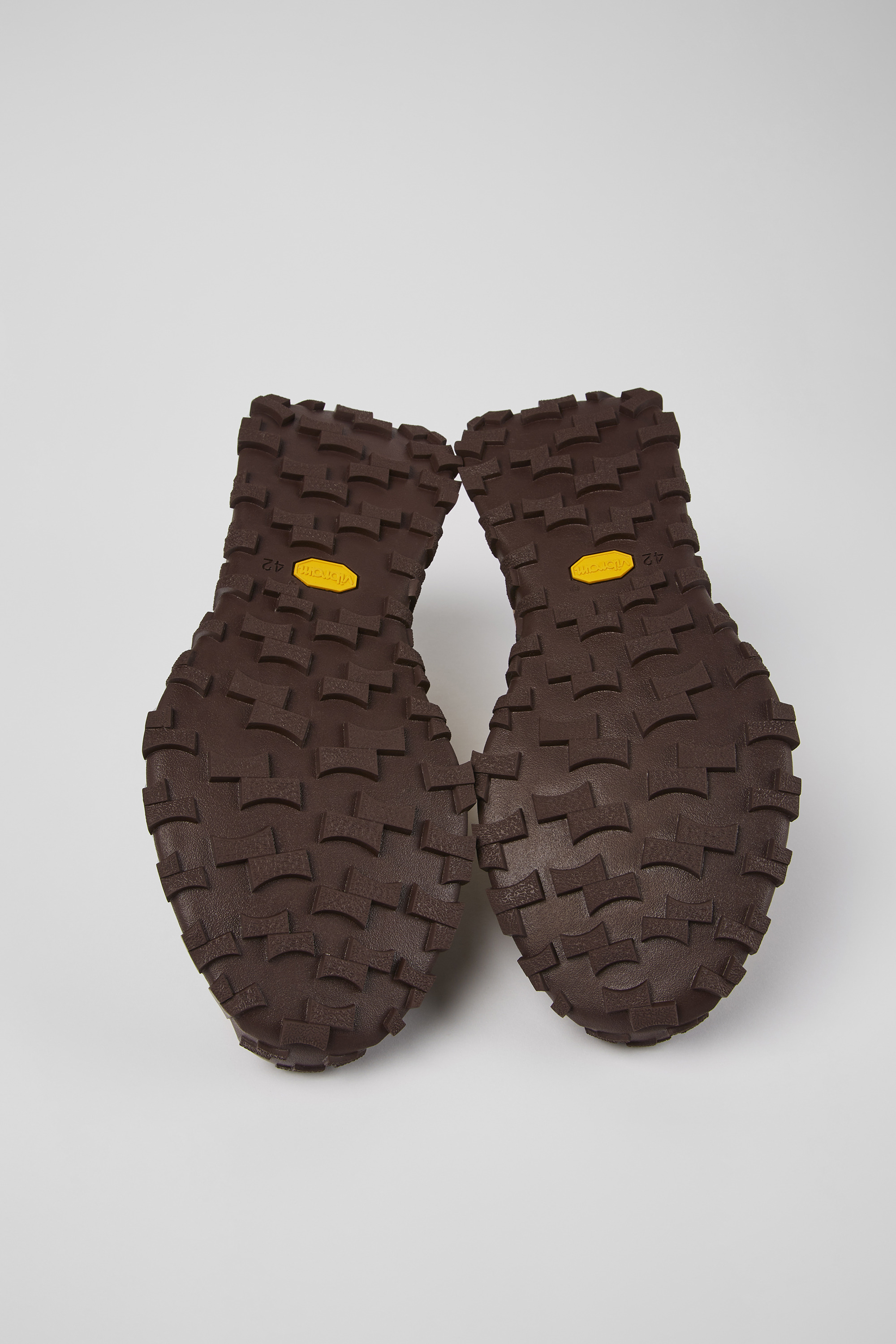 Drift Trail VIBRAM - Beige recycled PET and nubuck sneakers for men