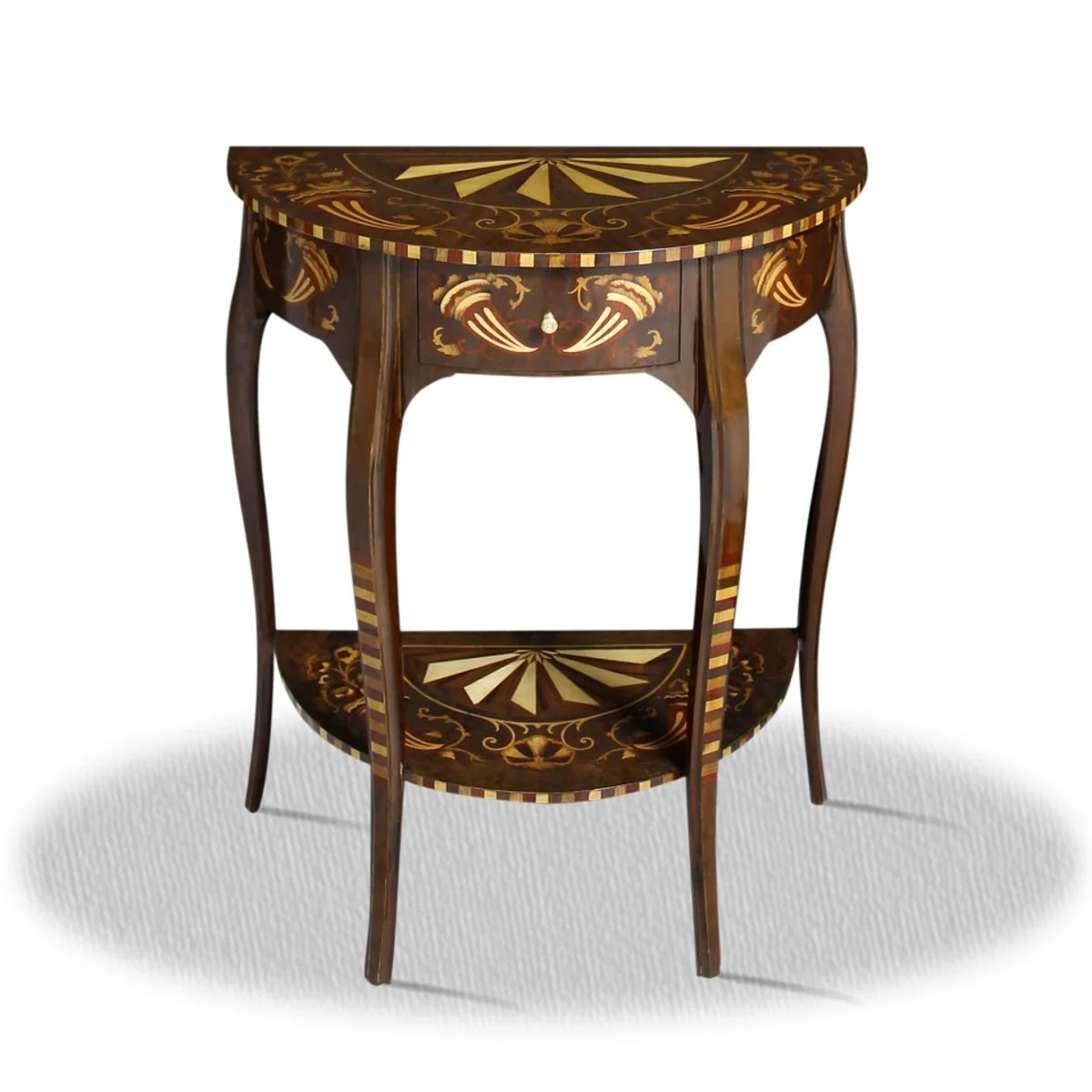 Casa Padrino baroque side table with drawer 60 x 35 x H. 75 cm - Antique Style Side Table
