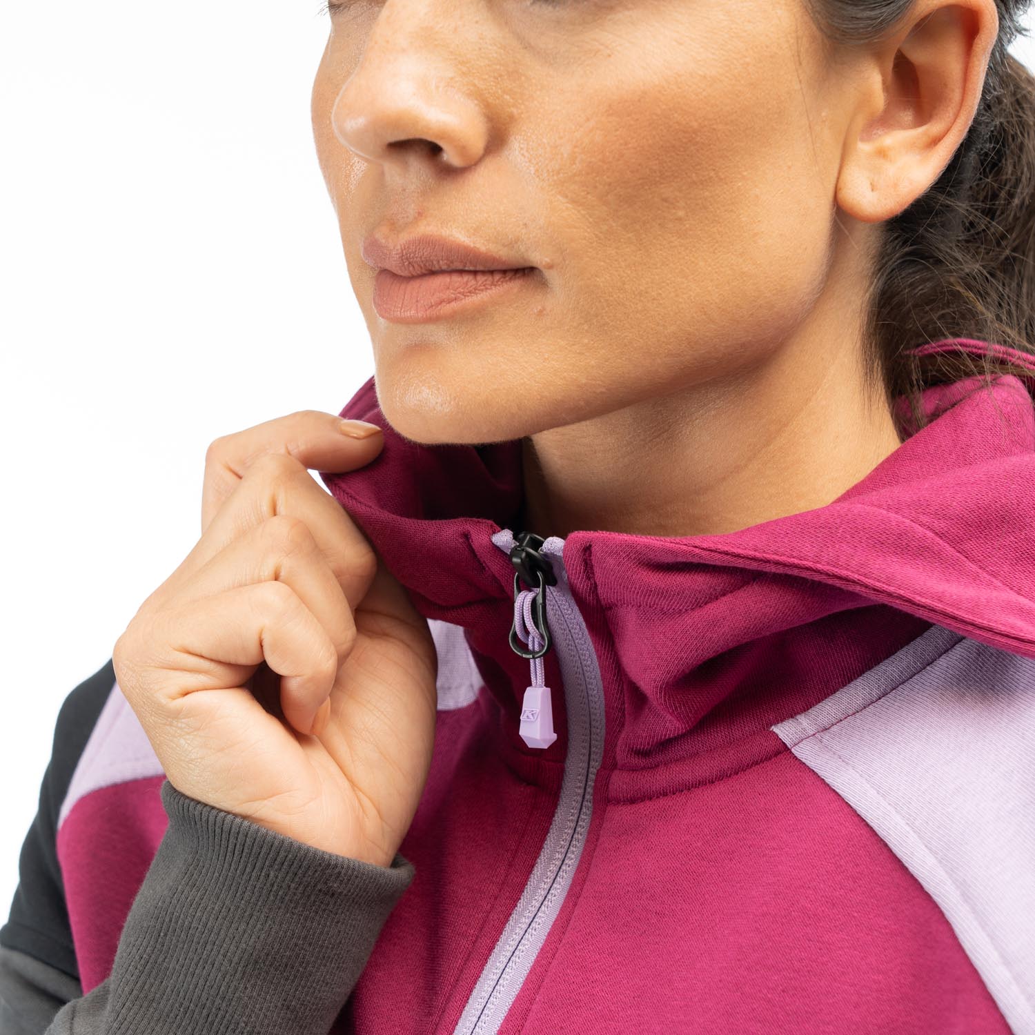 Huntley Pullover 1/4 Zip Crop Hoodie