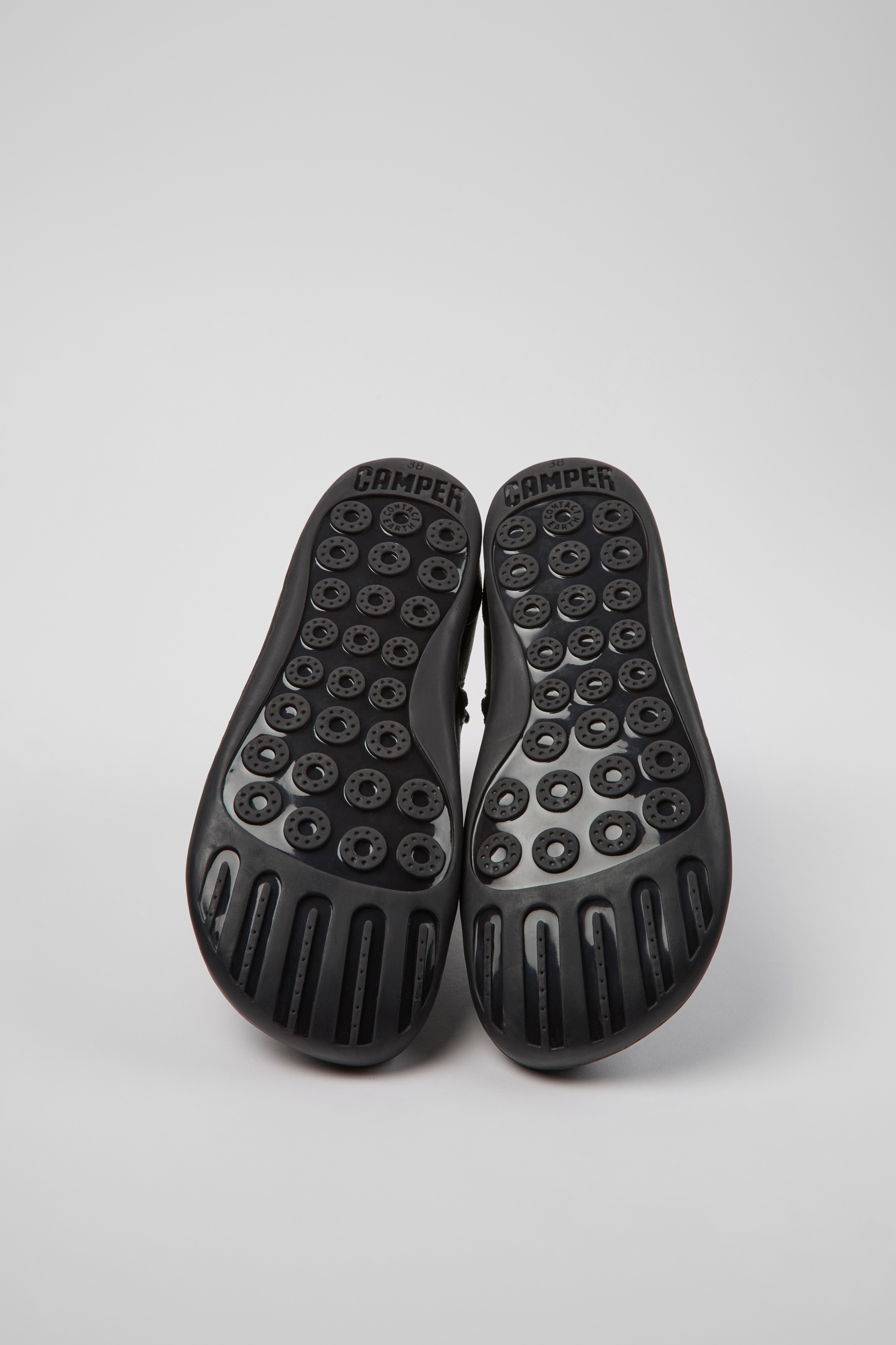 Peu - Black leather ankle boots for women