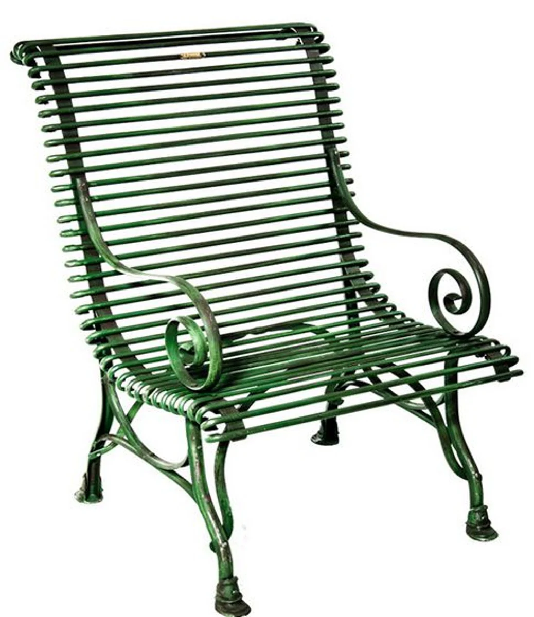 Casa Padrino silla de jardín de hierro forjado - diferentes colores - 63 cm x 45 cm x 98 cm - muebles de jardín de lujo